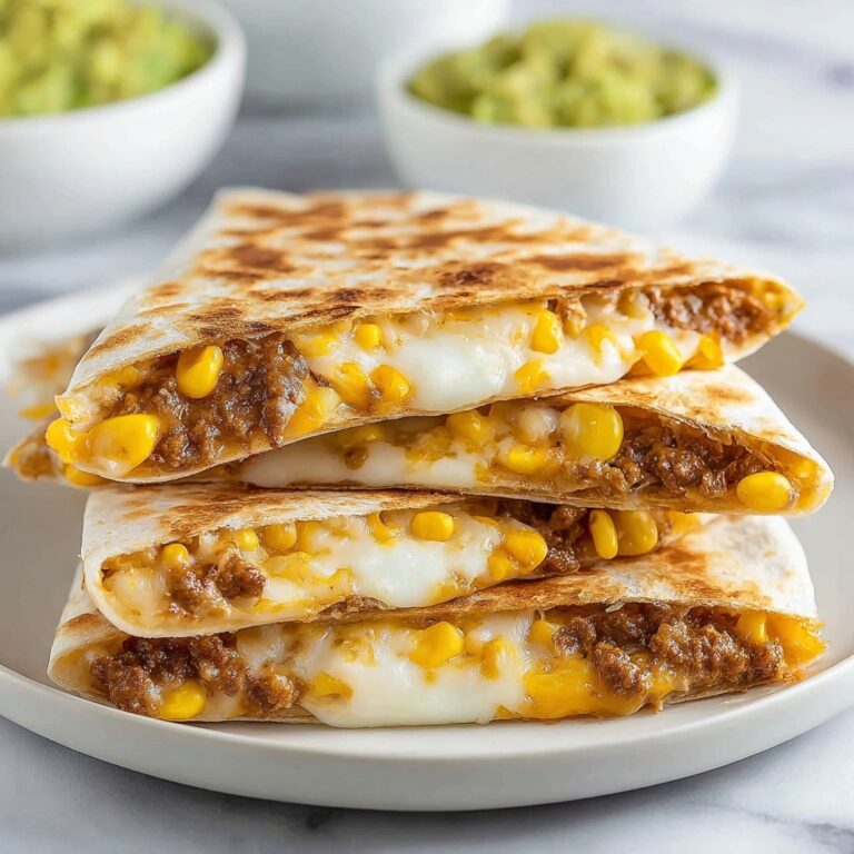 Cheesy Ground Beef Quesadillas Recipe
