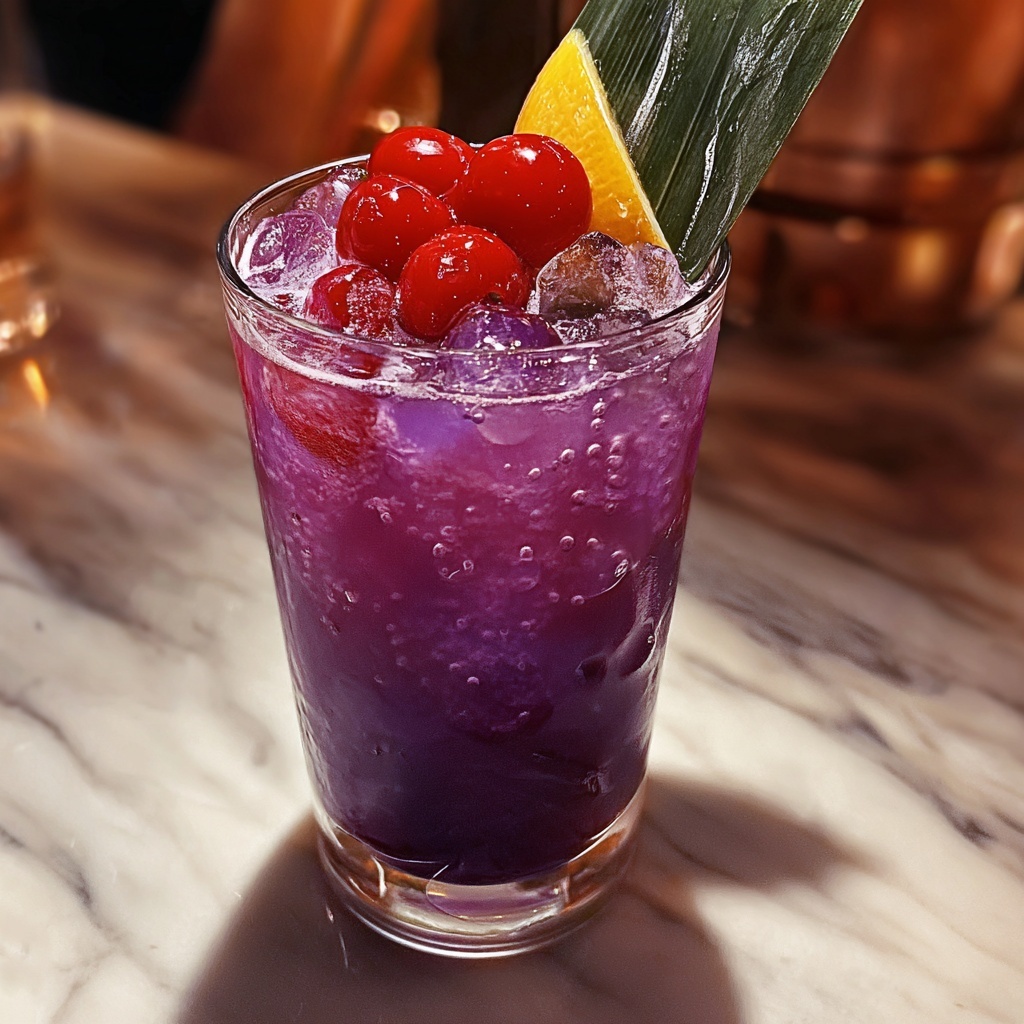 Jamaican Purple Rain Mocktail Recipe - Recipe Image