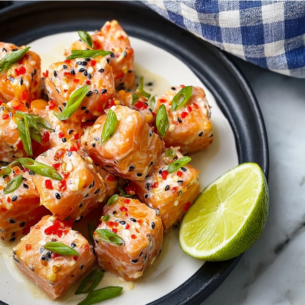 Bang Bang Salmon Bites with Spicy Thai Sauce Recipe - Recipe Image