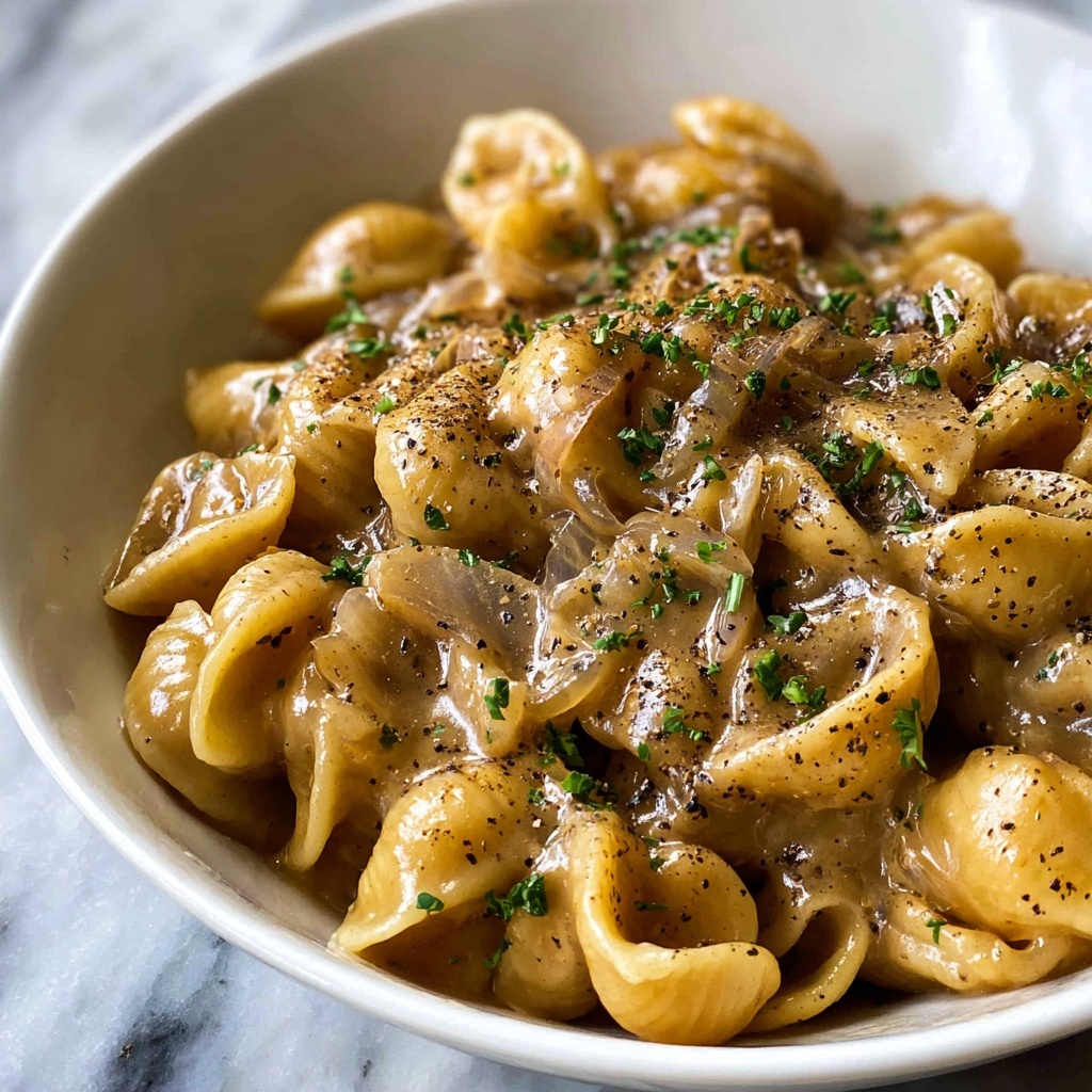 French Onion Pasta Recipe - Recipe Image