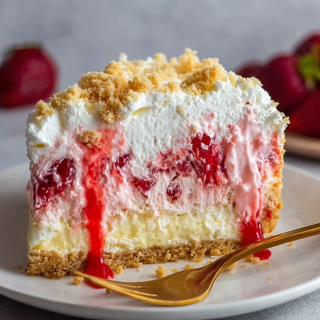 Strawberry Shortcake Cheesecake: A Delightful Recipe - Recipe Image