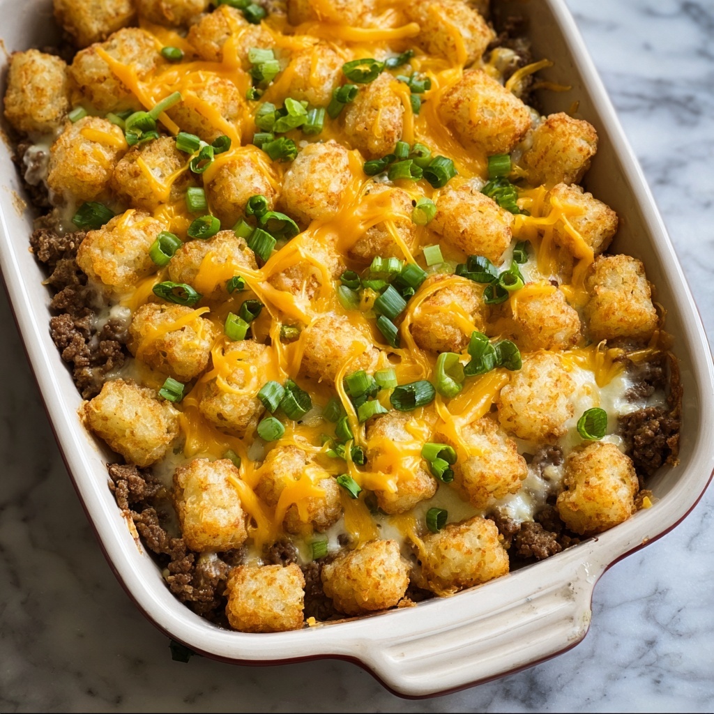 Cowboy Tater Tot Casserole Recipe - Recipe Image