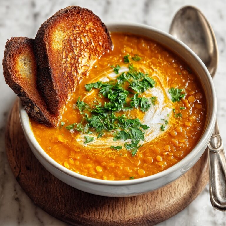 Creamy Tomato Lentil Soup Recipe