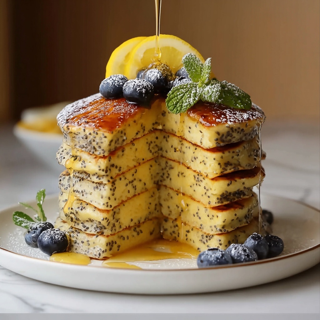 Lemon Poppy Seed Pancakes Recipe - Recipe Image