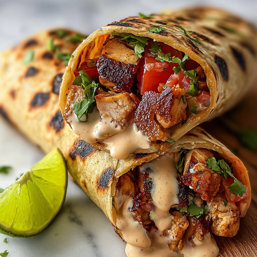 Chipotle Ranch Grilled Chicken Burrito Recipe - Recipe Image