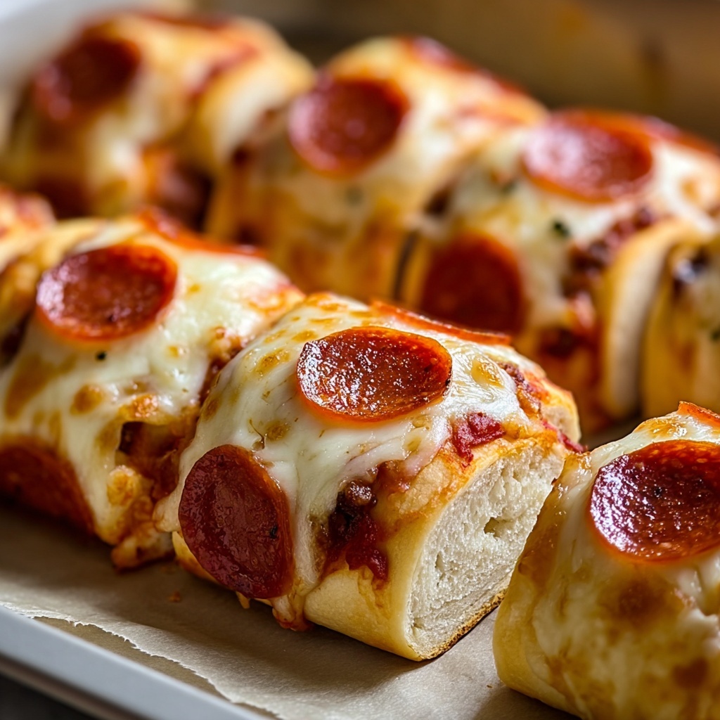 Cheesy Pepperoni Pizza Roll-Ups with Low-Carb Tortillas Recipe - Recipe Image