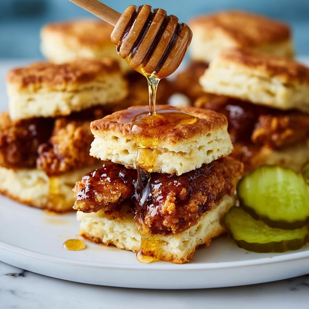 Hot Honey Chicken Biscuits Recipe - Recipe Image