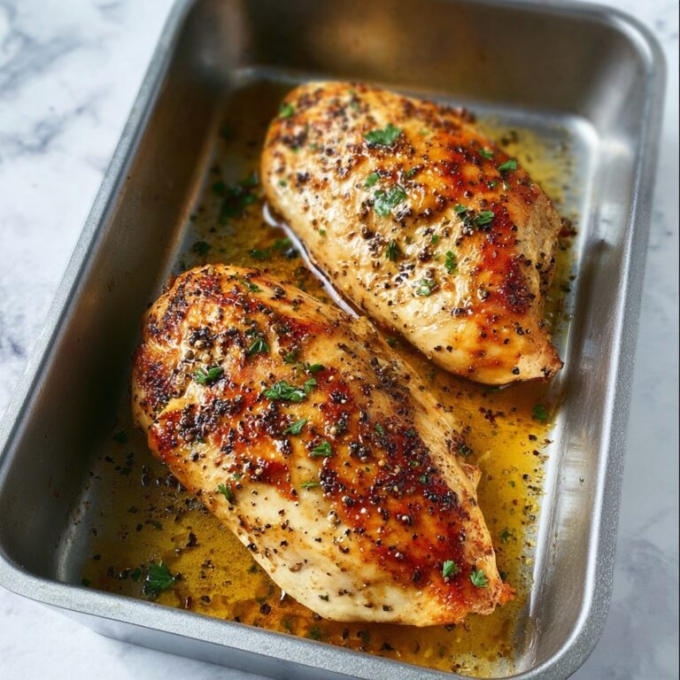 Baked Split Chicken Breast with Garlic, Paprika, and Crispy Skin Recipe