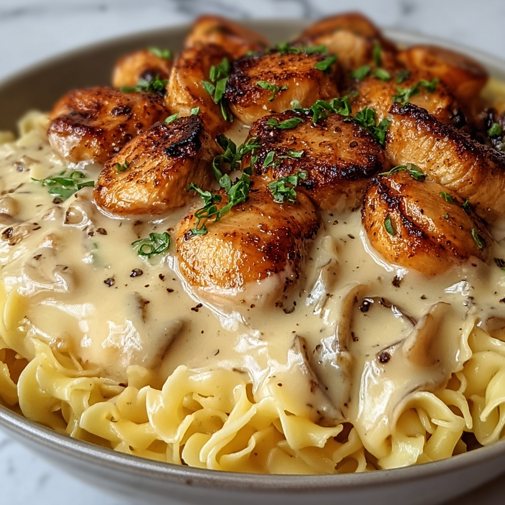 One-Pan Chicken with Buttered Noodles Recipe - Recipe Image