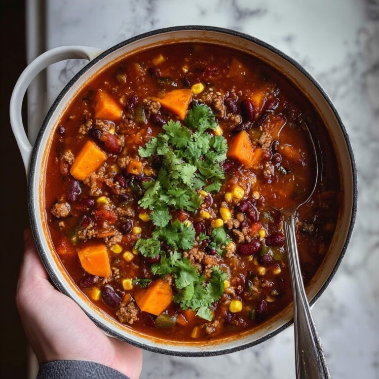 Easy Butternut Squash Chili with Turkey or Beef Recipe