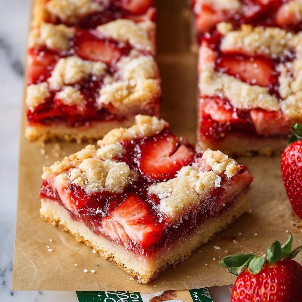 Strawberry Pie Bars Recipe - Recipe Image