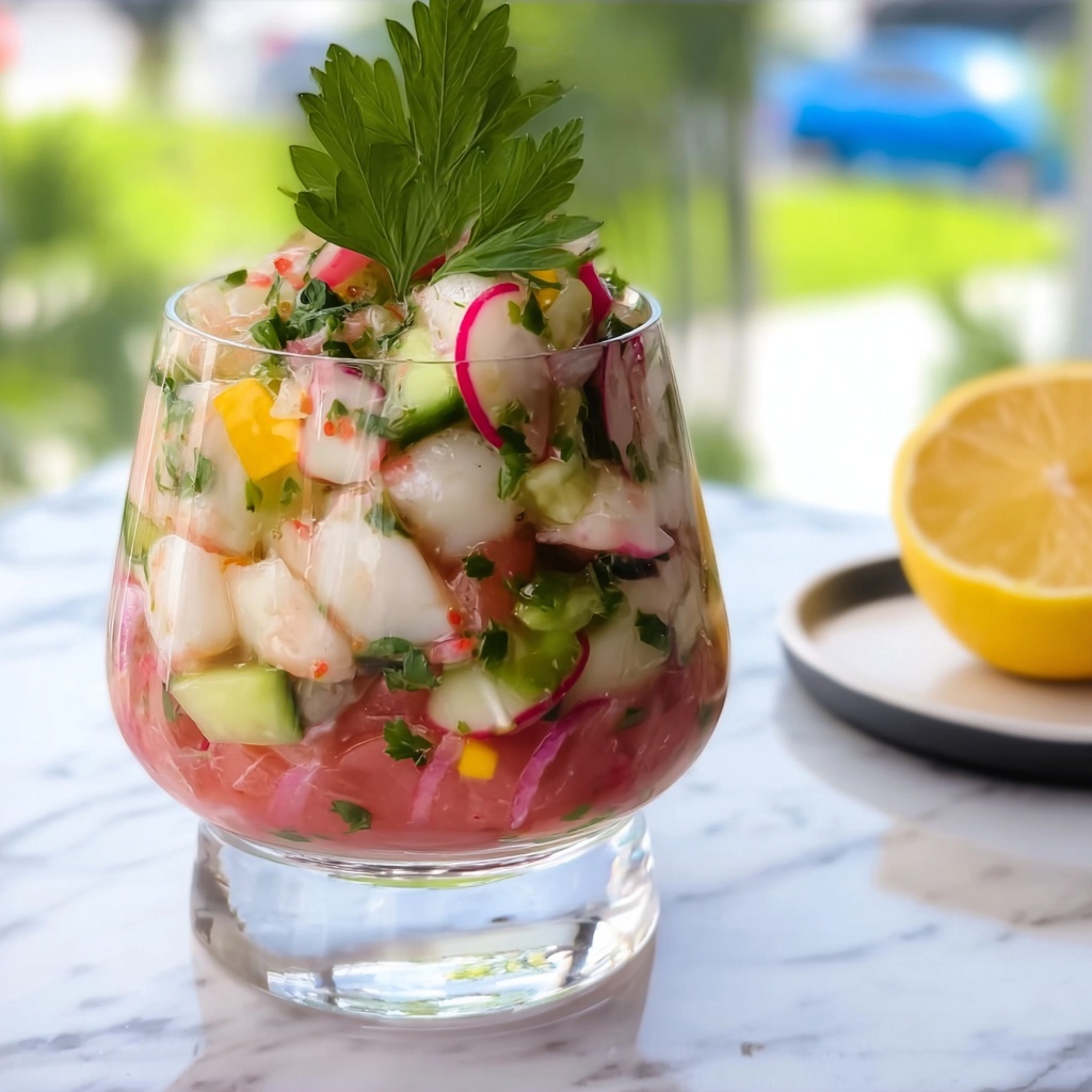 Zesty Cod Ceviche with Watermelon and Avocado Recipe - Recipe Image