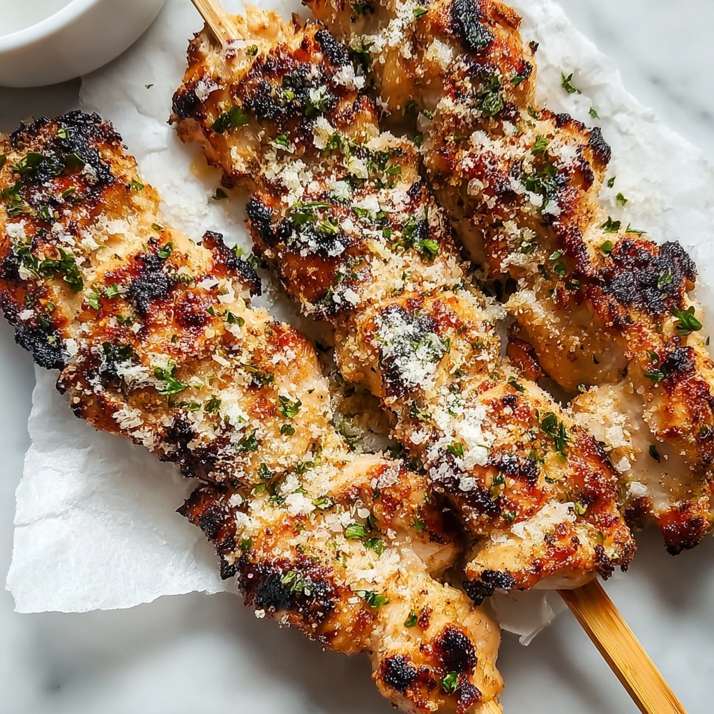 Ranch Garlic Parmesan Chicken Skewers Recipe - Recipe Image