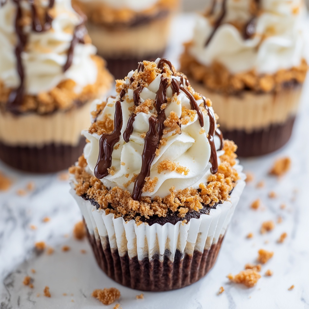 Nutella Cheesecake Cupcakes Recipe - Recipe Image
