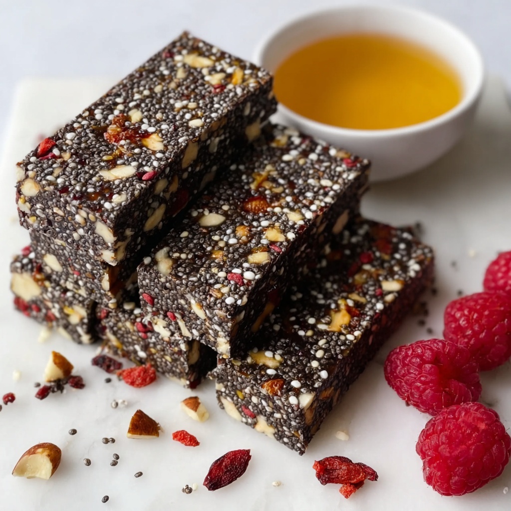 No-Bake Chia Seed Energy Bars Recipe - Recipe Image