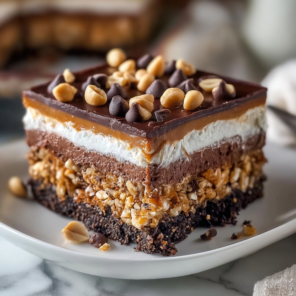 Chocolate Peanut Butter Lasagna Recipe - Recipe Image