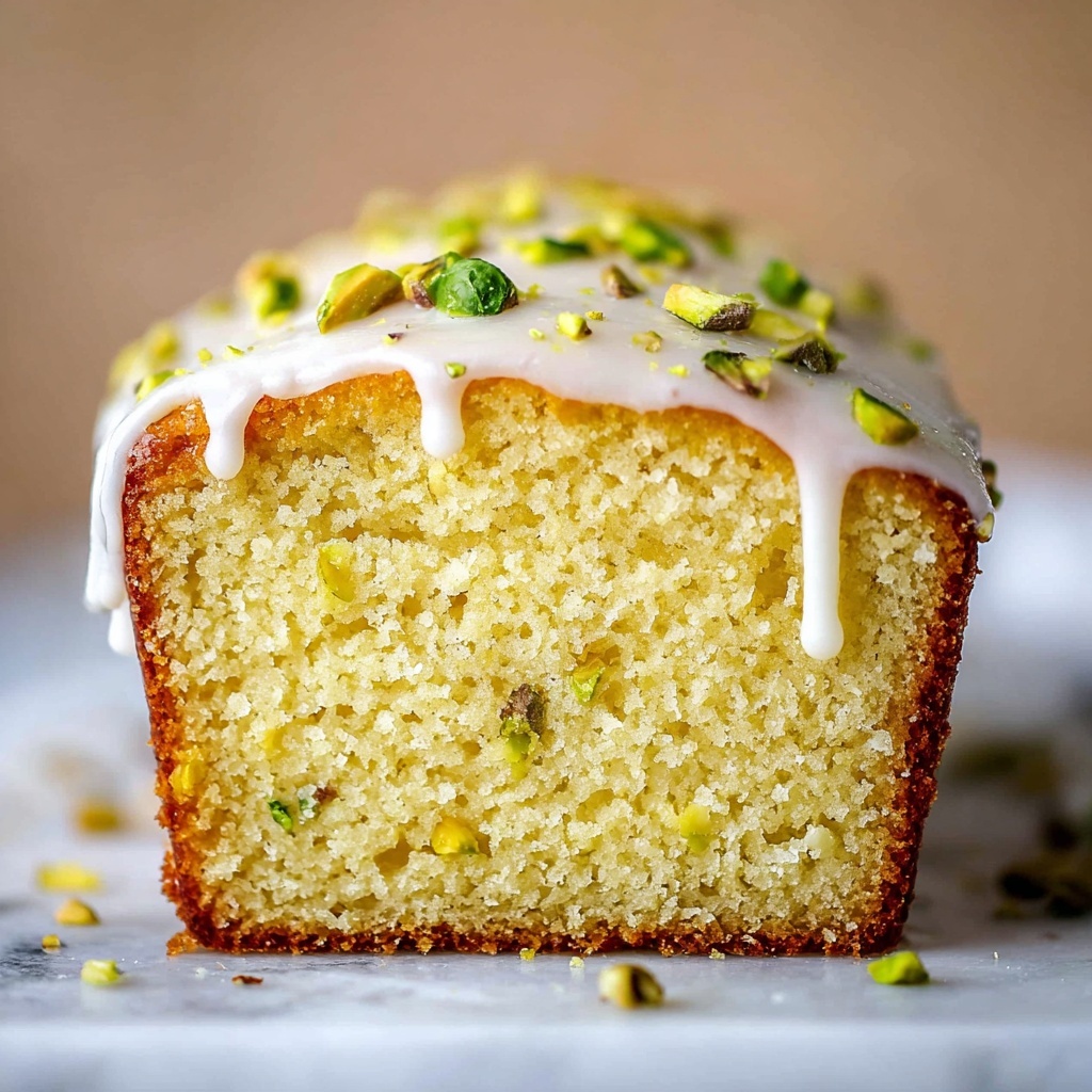 Pistachio Lemon Loaf with Lemon Glaze Recipe - Recipe Image