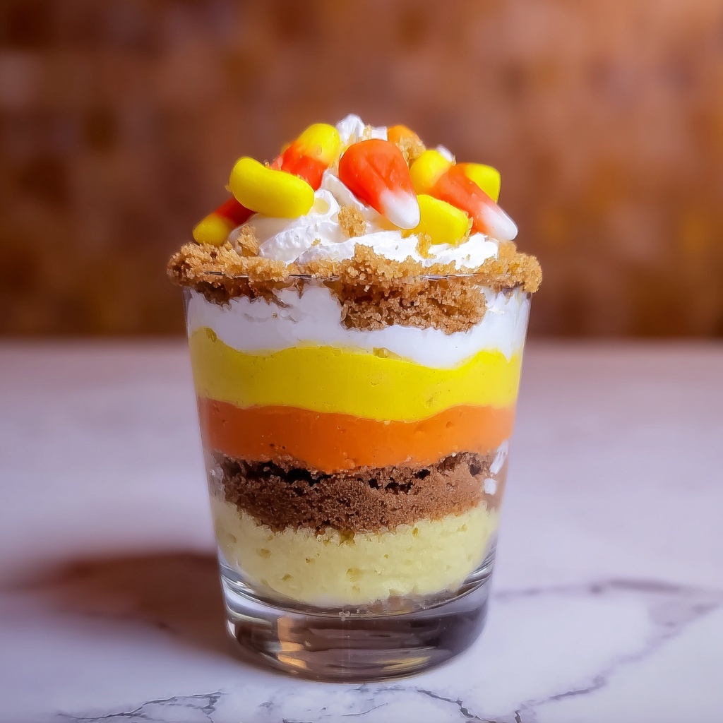 Candy Corn Parfait Recipe - Recipe Image