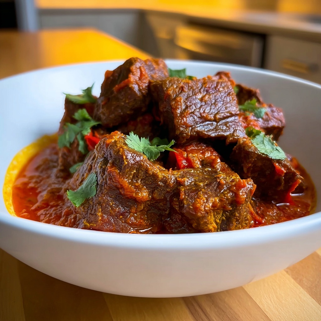 Slow Cooker Beef Vindaloo: 5 Comforting Steps to Bliss Recipe - Recipe Image