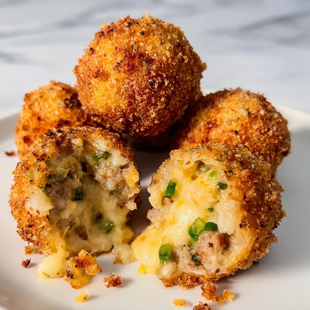 Cheesy Sausage Stuffing Balls Recipe - Recipe Image