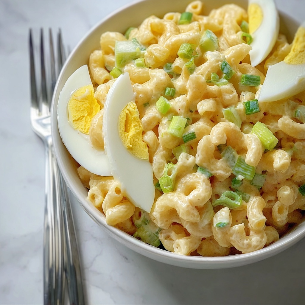 Deviled Egg Pasta Salad Recipe - Recipe Image