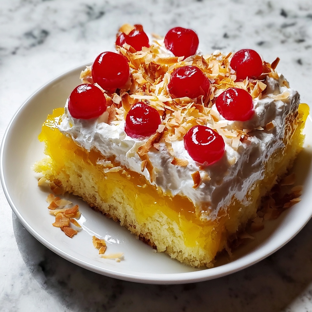 Pina Colada Poke Cake Recipe - Recipe Image