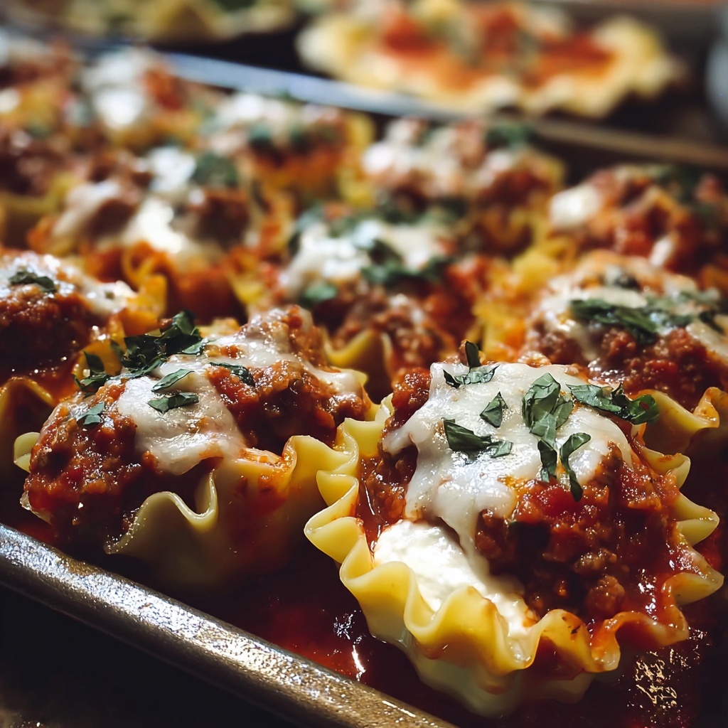 Lasagna Roll-Ups with Ground Beef and Cheese Recipe - Recipe Image