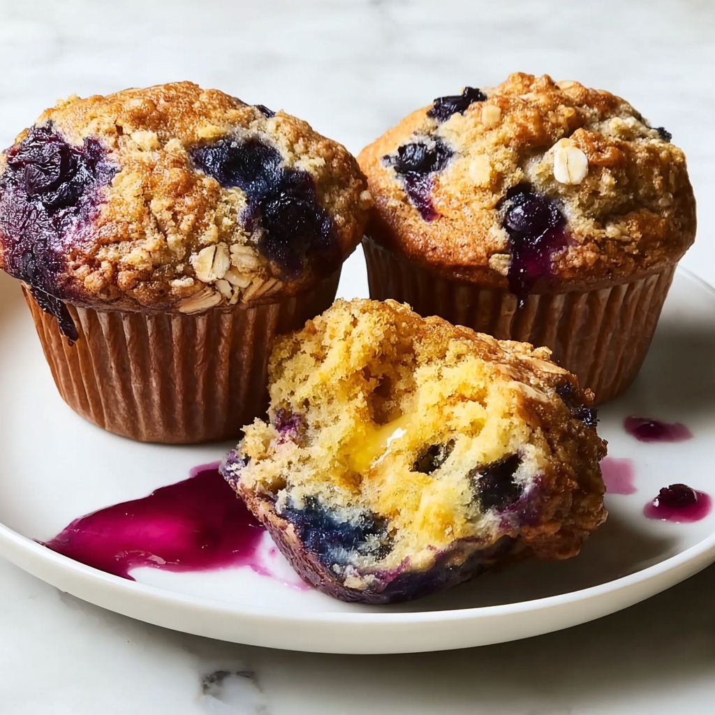 Blueberry Oatmeal Muffins Recipe - Recipe Image