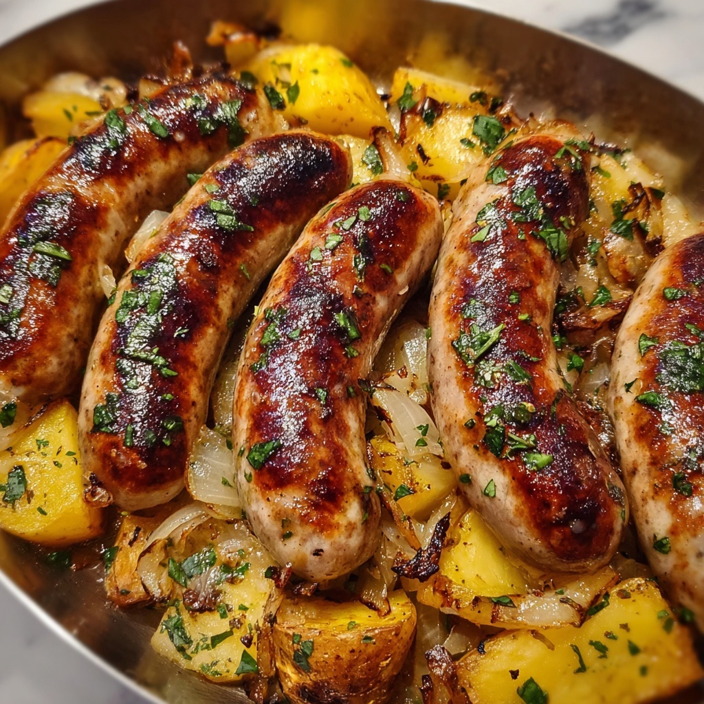 Sausage, Sauerkraut, and Baby Potatoes Skillet Recipe - Recipe Image