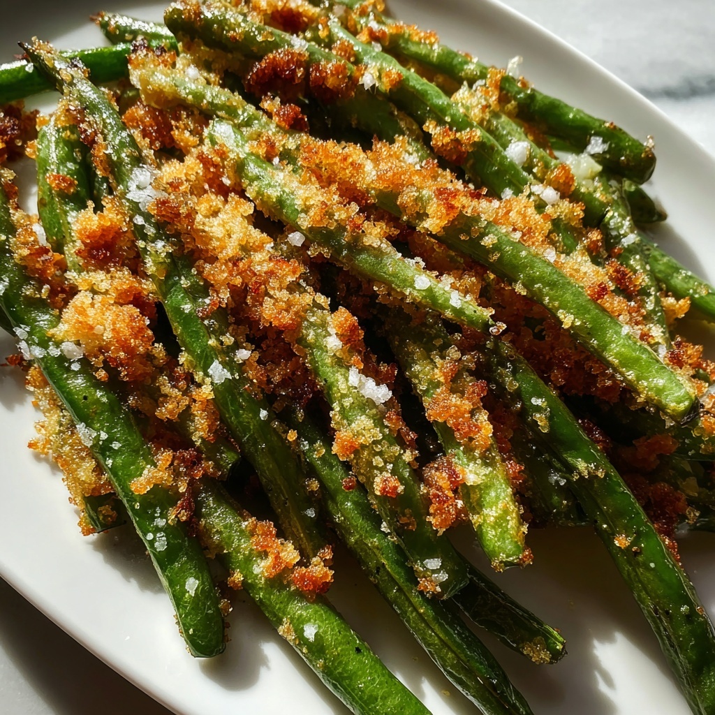 Crispy Parmesan Air Fryer Green Beans Recipe - Recipe Image