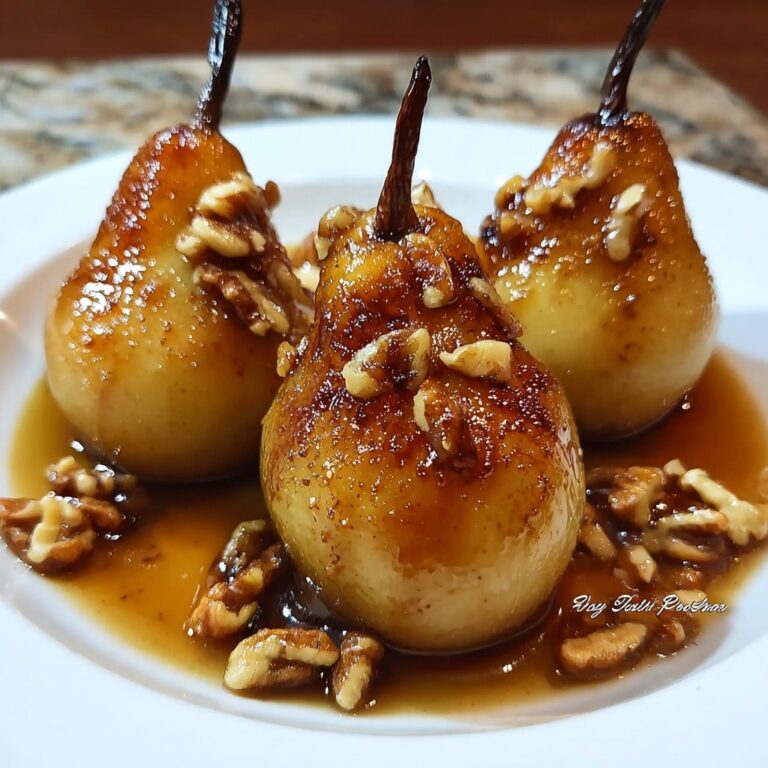 Easy Baked Pears with Cinnamon and Walnuts Recipe