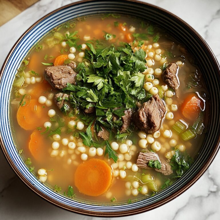 Hearty Beef and Barley Soup Recipe