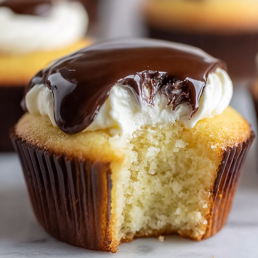 Boston Cream Pie Cupcakes Recipe - Recipe Image