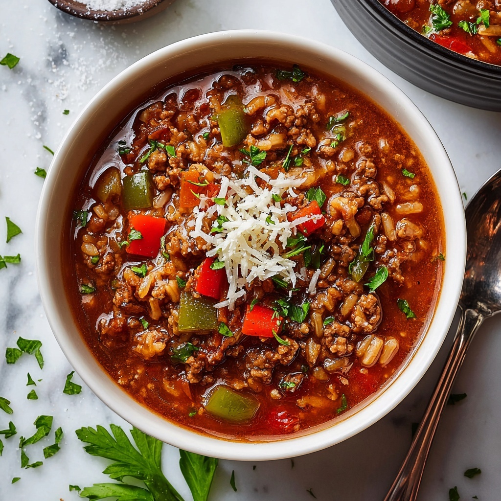 Instant Pot Stuffed Pepper Soup Recipe - Recipe Image