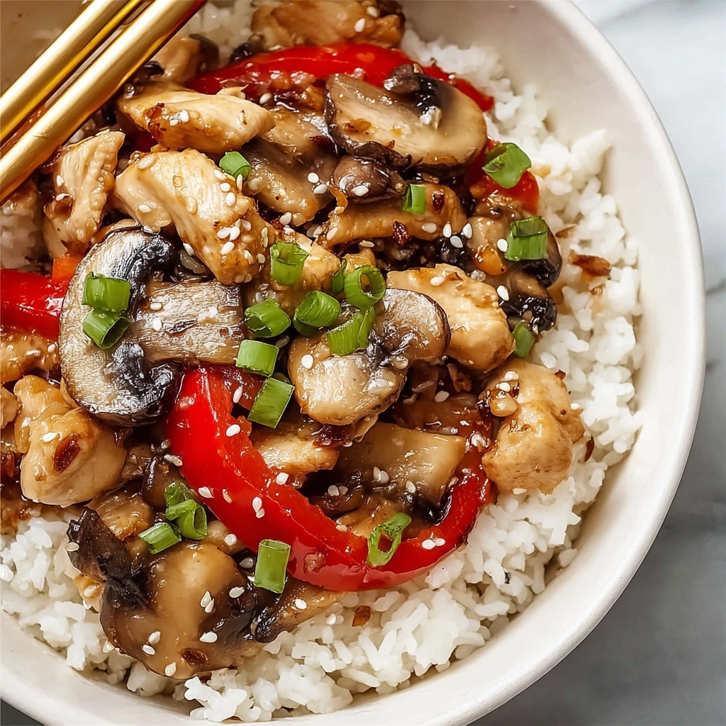 Chicken Mushroom Stir Fry Recipe - Recipe Image