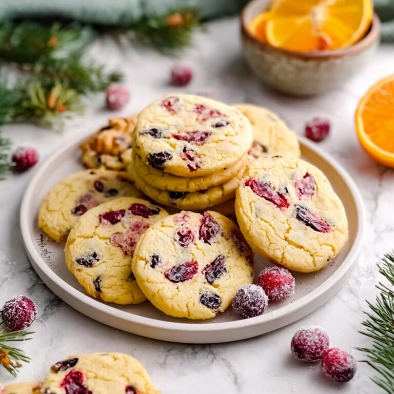 Cranberry Orange Shortbread Cookies Recipe