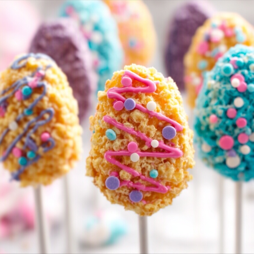 Easter Rice Krispie Pops Recipe - Recipe Image