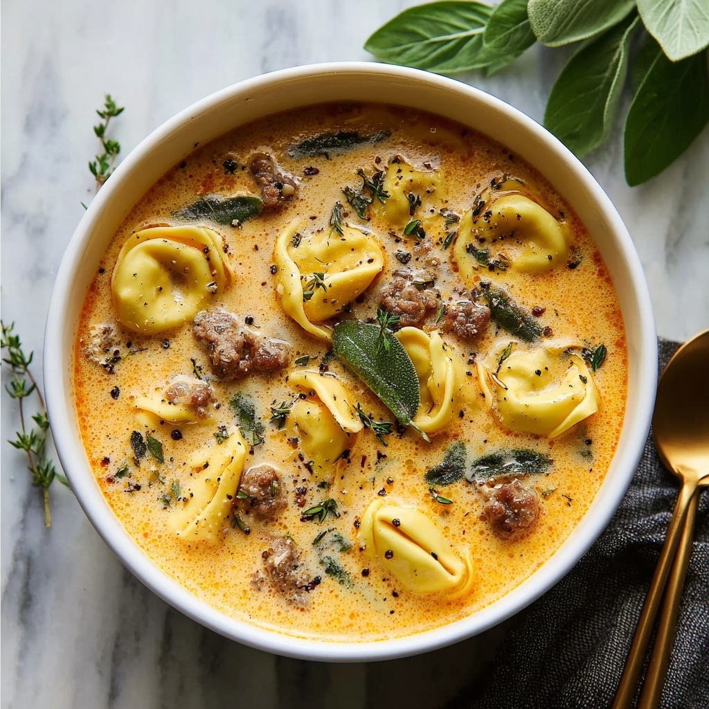 Hearty Sausage Tortellini Soup Recipe - Recipe Image