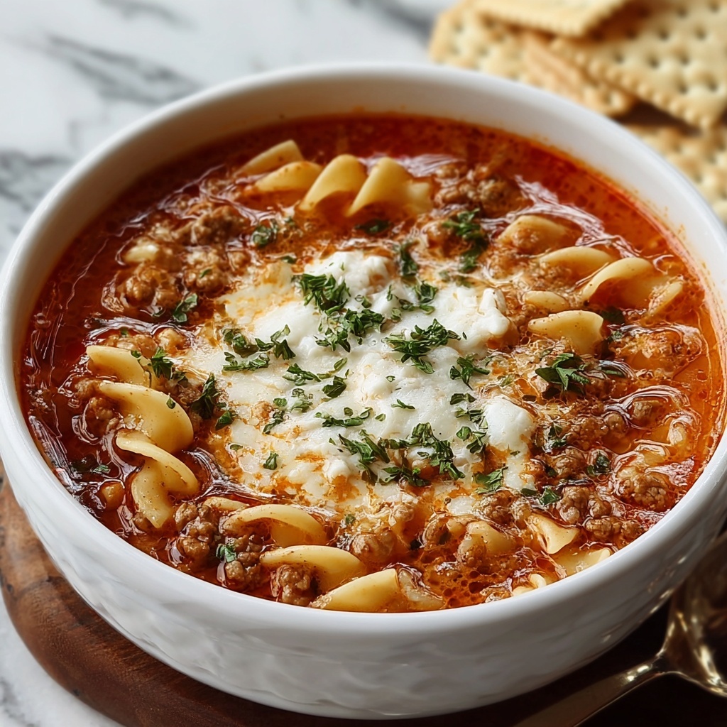 Crock Pot Lasagna Soup Recipe - Recipe Image