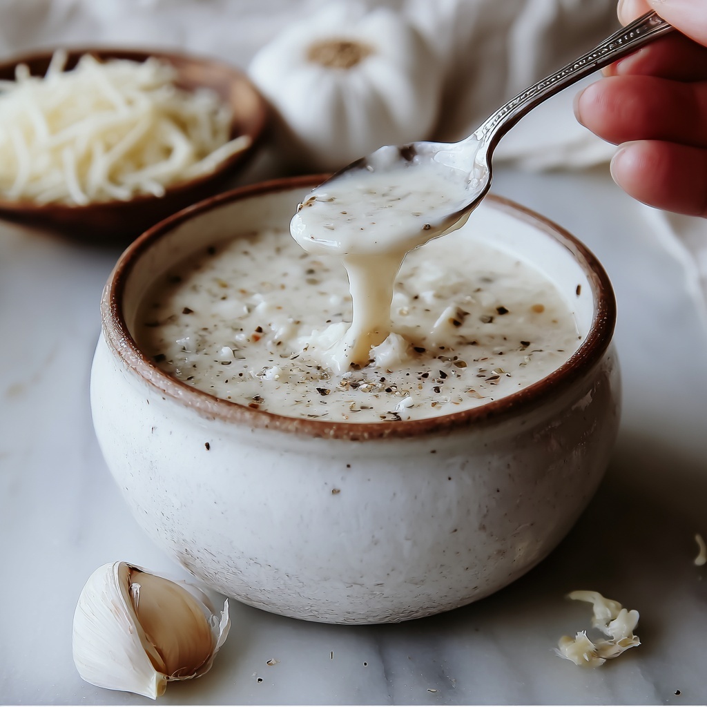 White Garlic Pizza Sauce Recipe - Recipe Image
