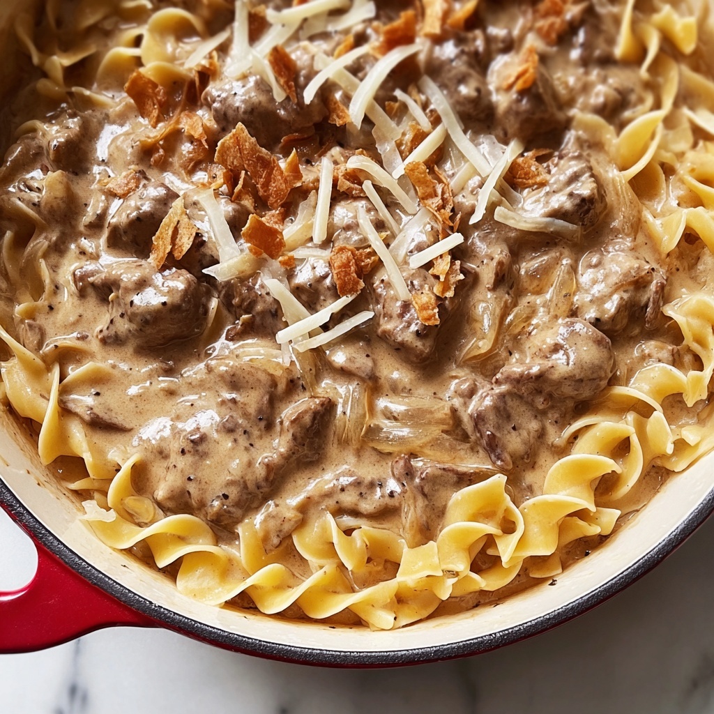 French Onion Beef and Noodles Recipe - Recipe Image