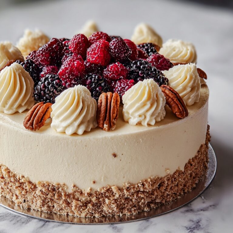 Simple Italian Cream Cake with Coconut and Toasted Pecans Recipe