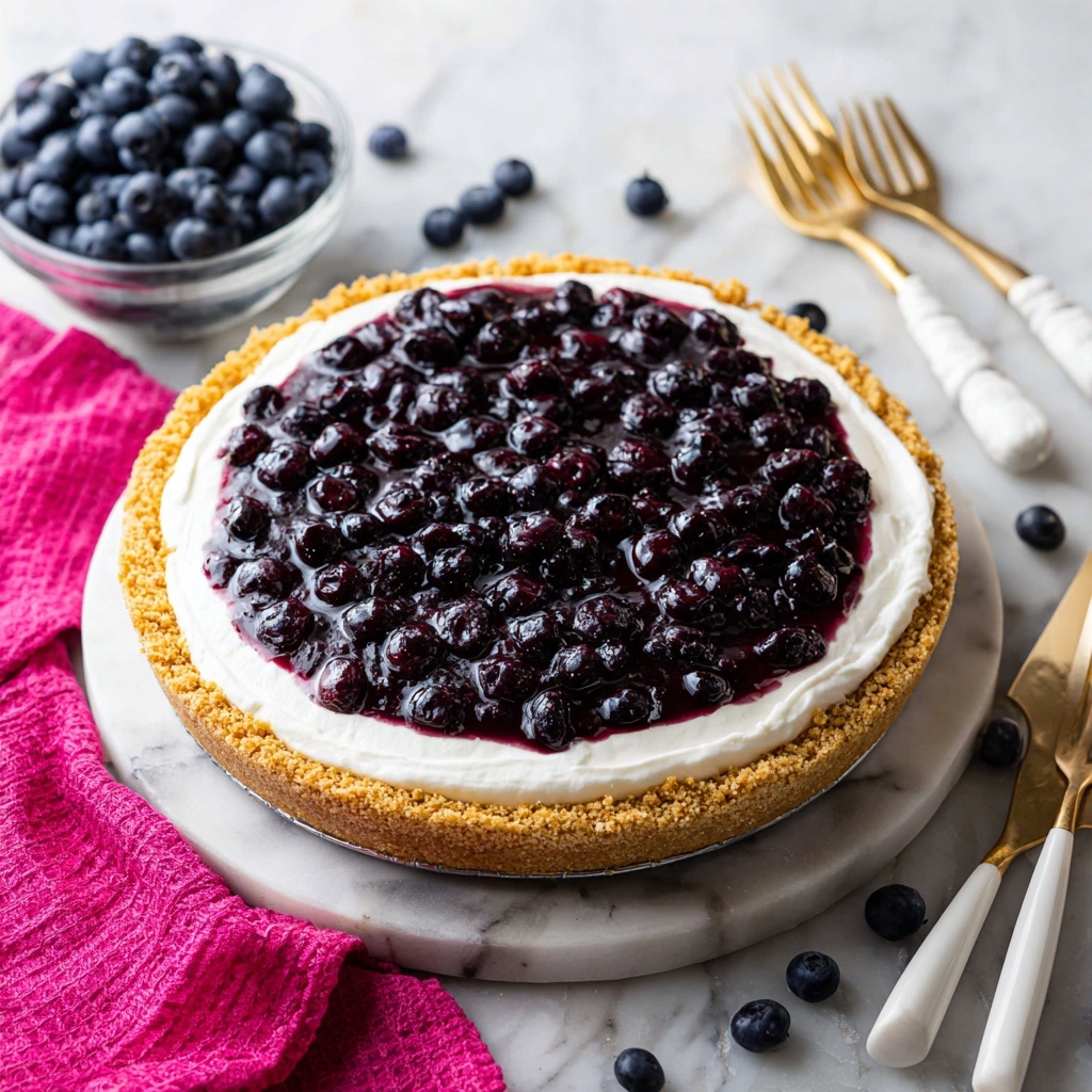 Blueberry Cream Cheese Pie Recipe - Recipe Image