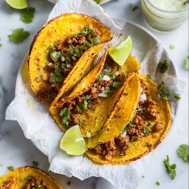 Tiny Tacos with Spicy Beef and Lime Crema Recipe