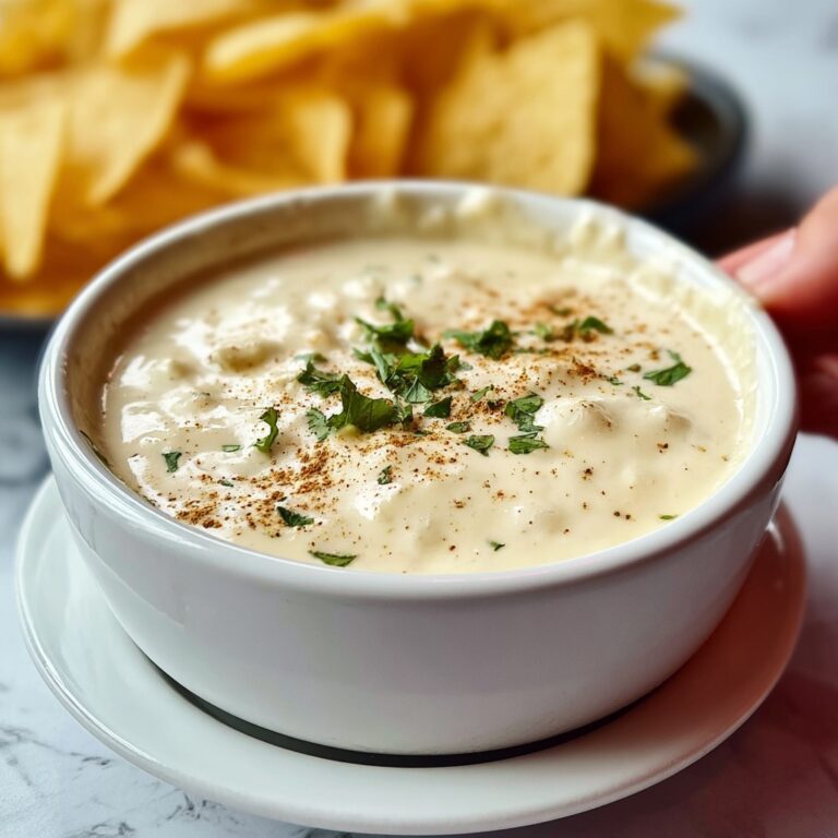 Mexican Restaurant Style White Cheese (Queso) Dip Recipe