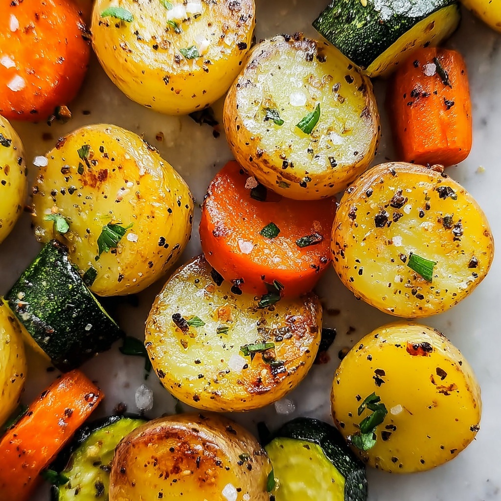Roasted Potatoes, Carrots & Zucchini Recipe - Recipe Image