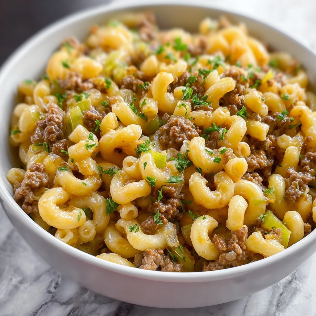 Leek Beef Macaroni Creamy Recipe - Recipe Image