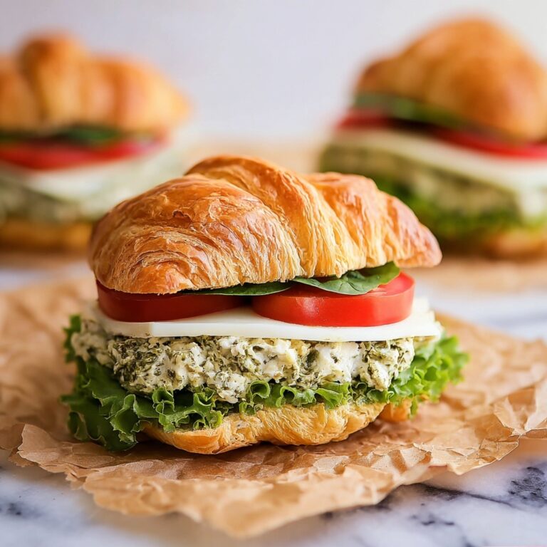 Pesto Chicken Croissants Recipe