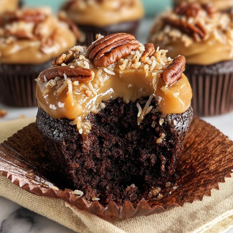 German Chocolate Cupcakes Recipe