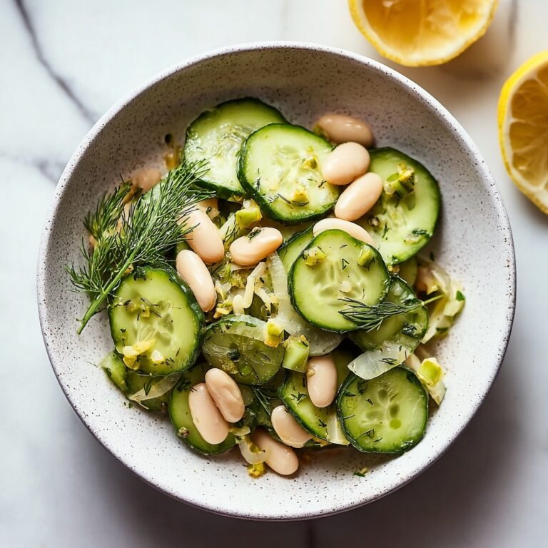 Dilly White Bean Cucumber Salad for a Fresh Crunchy Twist Recipe